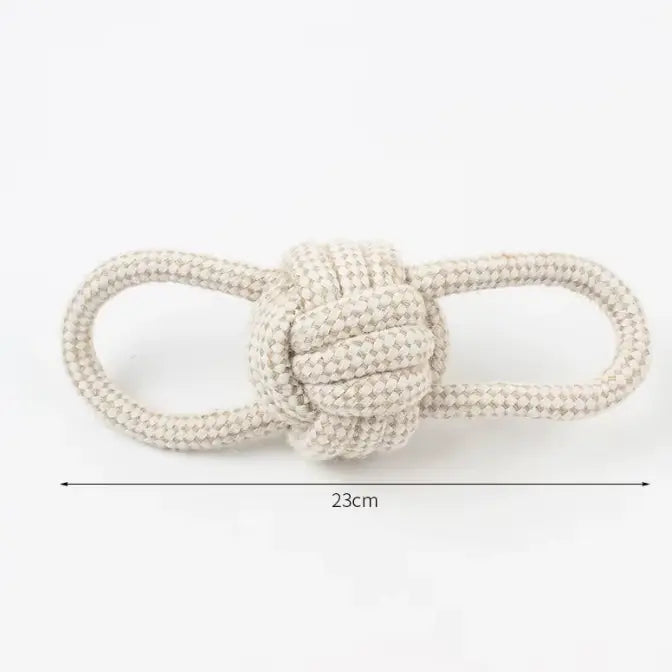 All Natural Hemp & Cotton Rope Dog Toys - Set of 9