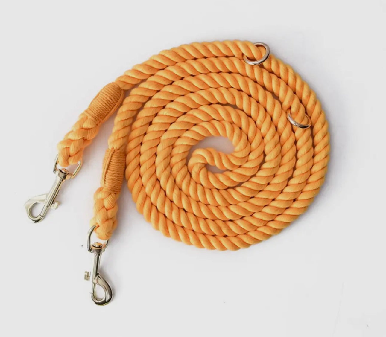 Hands free 7.5’ Cotton Rope Dog Leash