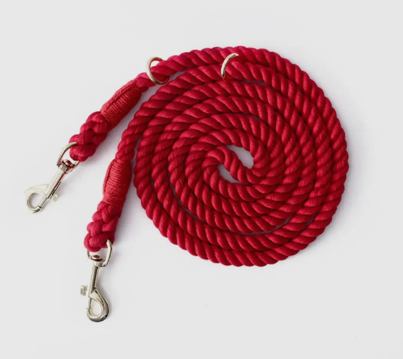 Hands free 7.5’ Cotton Rope Dog Leash