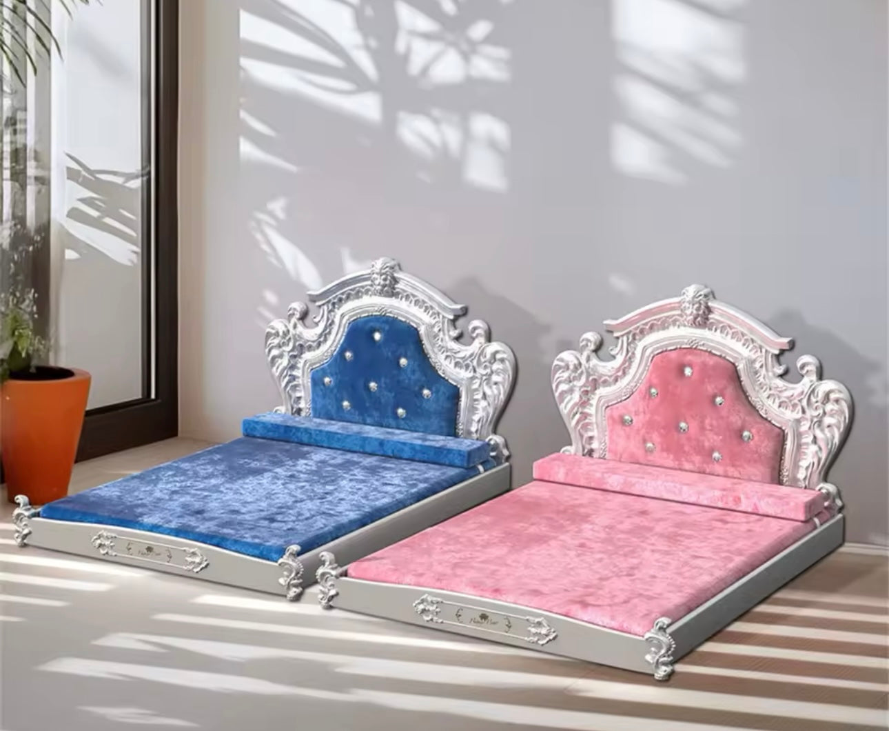 Glam Velvet Diamond Pet Bed