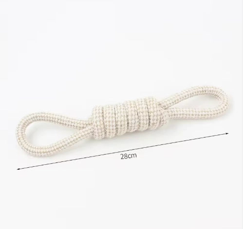 All Natural Hemp & Cotton Rope Dog Toys - Set of 9