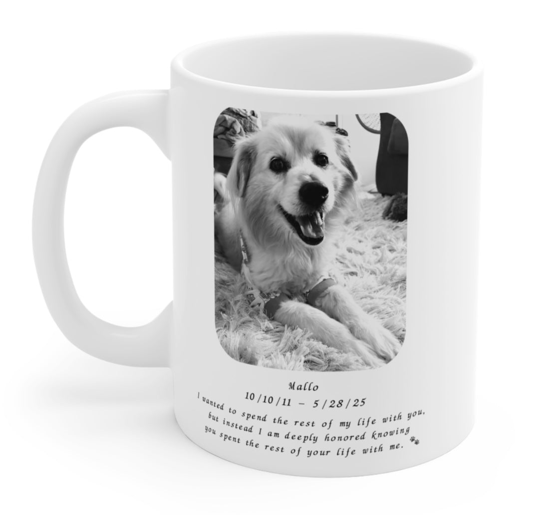 Personalized Pet Cartoon Mug with Your Own Photos