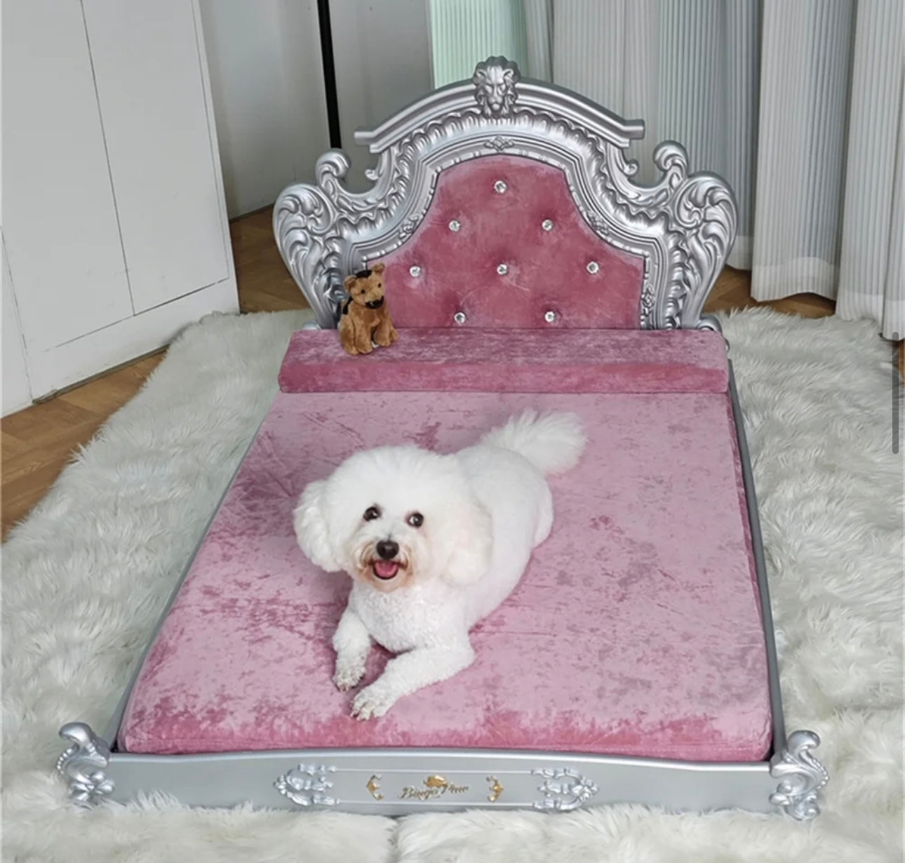 Glam Velvet Diamond Pet Bed
