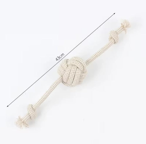 All Natural Hemp & Cotton Rope Dog Toys - Set of 9