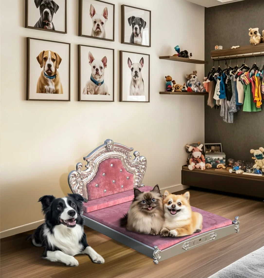 Glam Velvet Diamond Pet Bed
