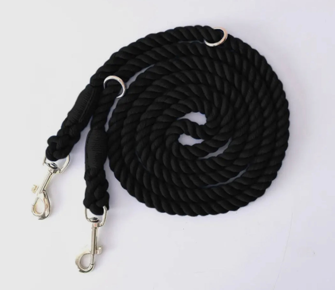 Hands free 7.5’ Cotton Rope Dog Leash