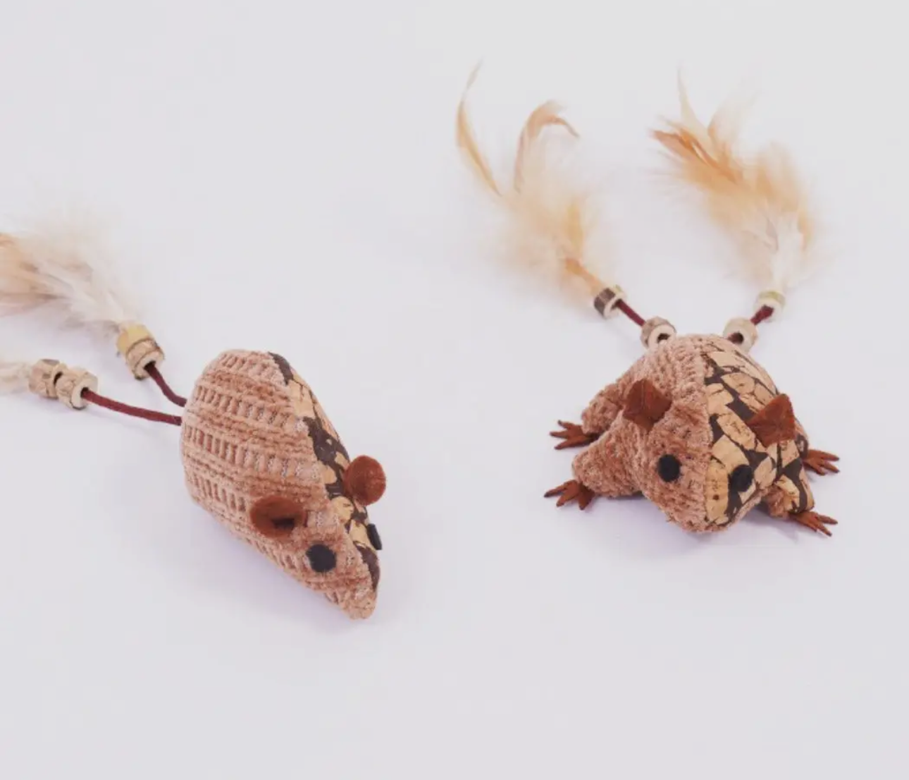 Woven Plush Feather Cat Toy