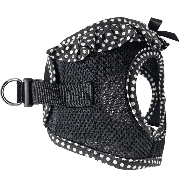 Polka Dot Ruffle Mesh Harness
