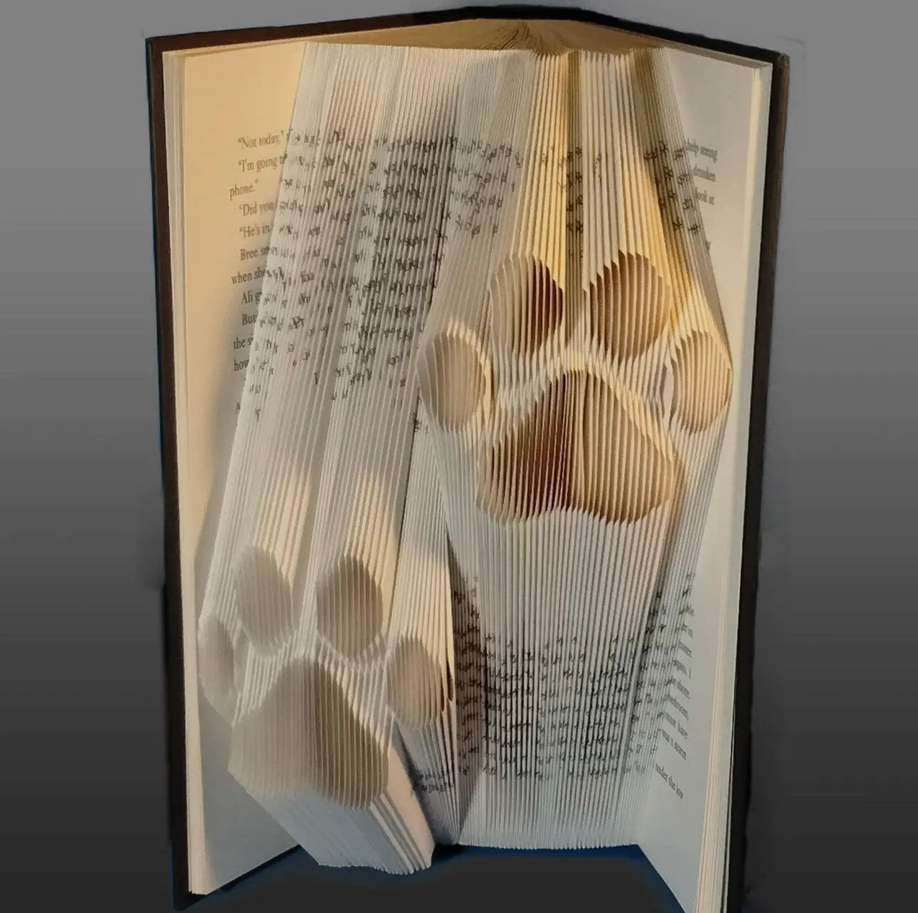 Sculpted Paw Prints Book