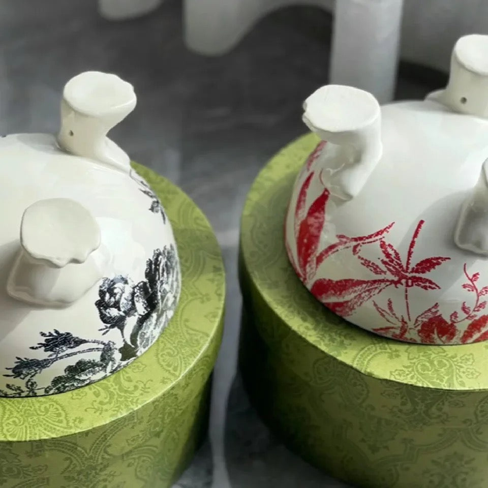 Designer Inspired Ceramic Dog & Cat Food Bowl