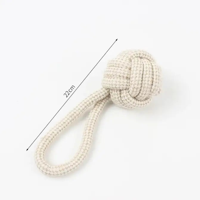 All Natural Hemp & Cotton Rope Dog Toys - Set of 9