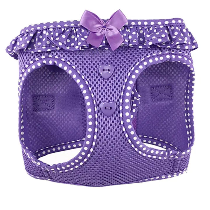 Polka Dot Ruffle Mesh Harness