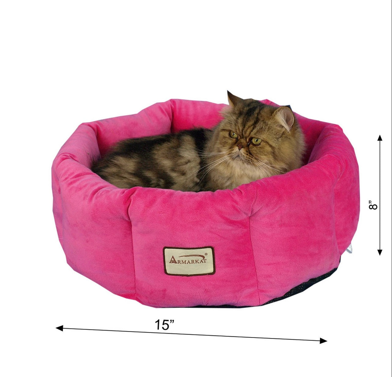 Luxurious Pink Velvet Pet Cuddle Bed