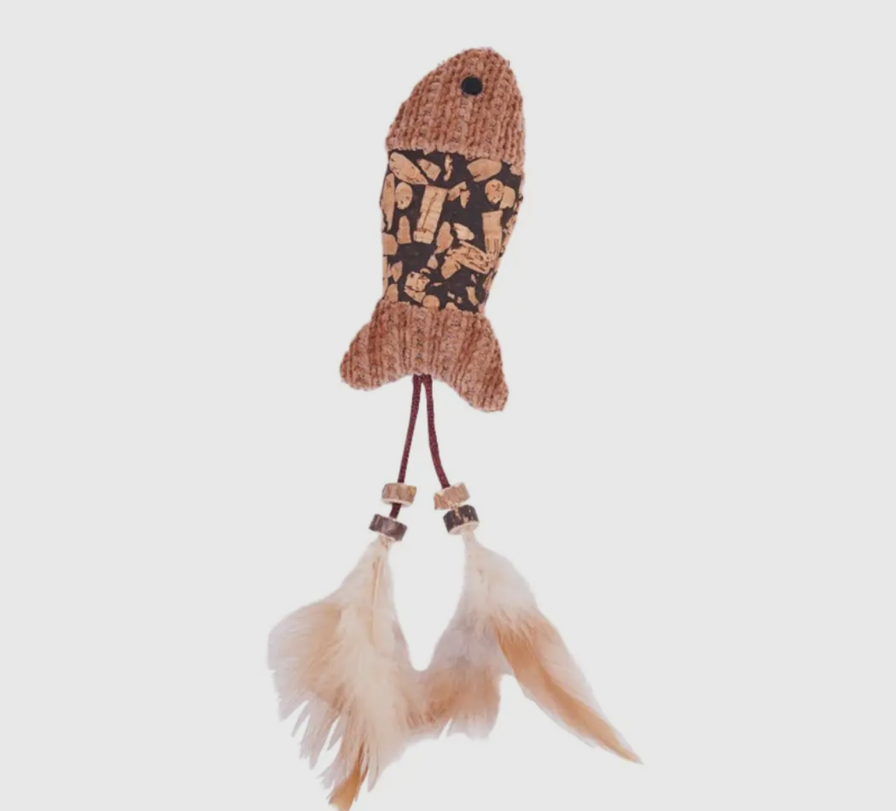 Woven Plush Feather Cat Toy