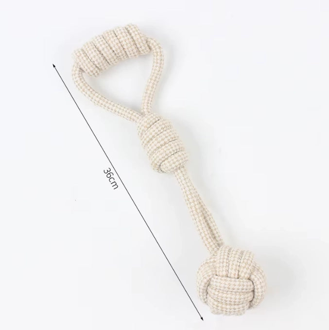 All Natural Hemp & Cotton Rope Dog Toys - Set of 9