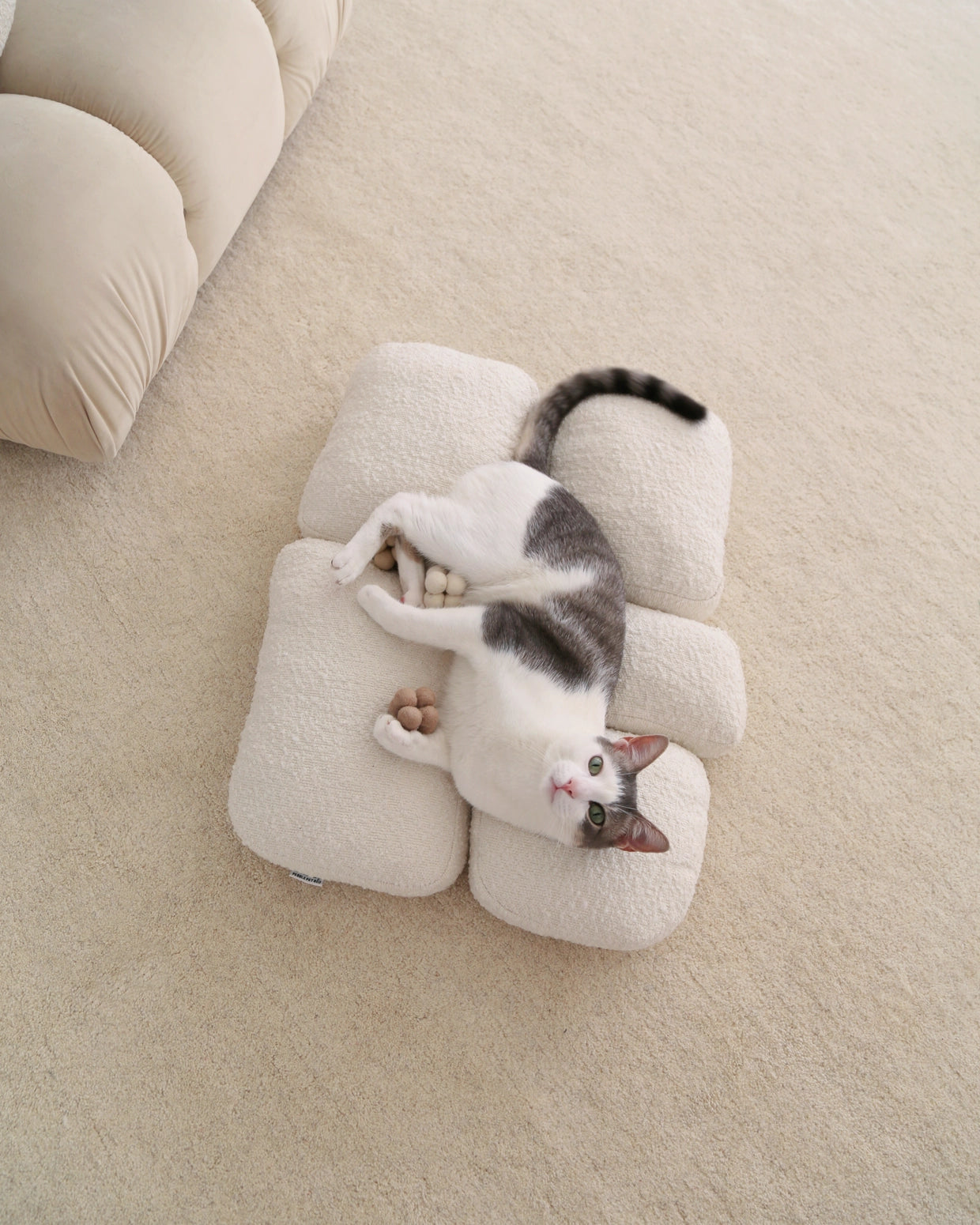 Boucle Pebble Pet Bed