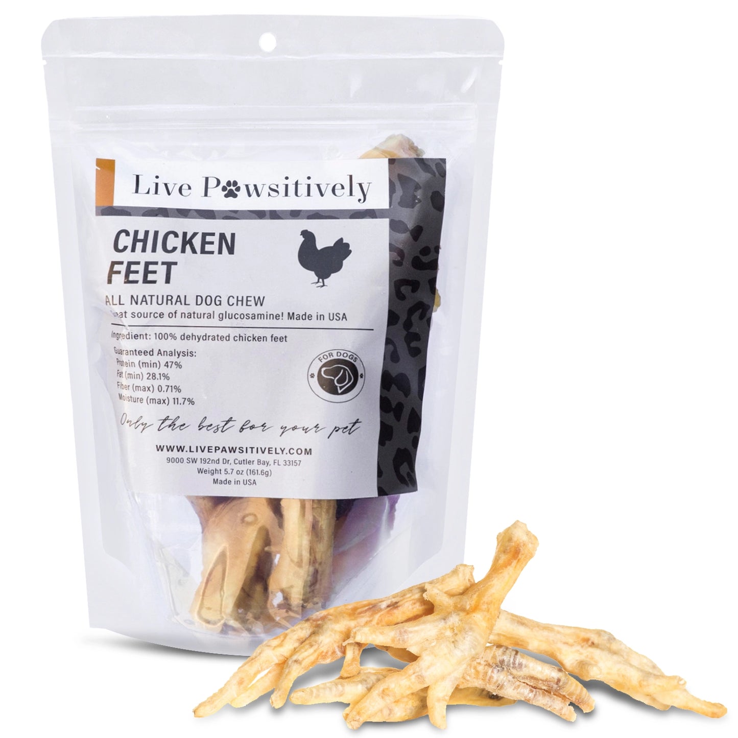 Chicken Feet Dog Chew - 10 Pack