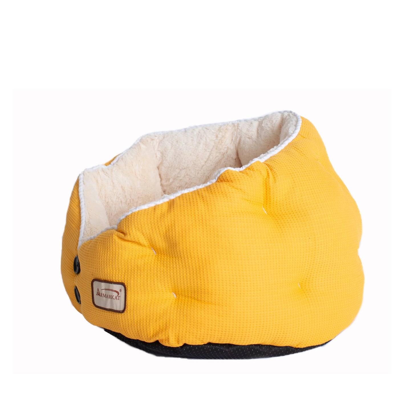 Buttoned Up Fluffy Cat Bed 20”