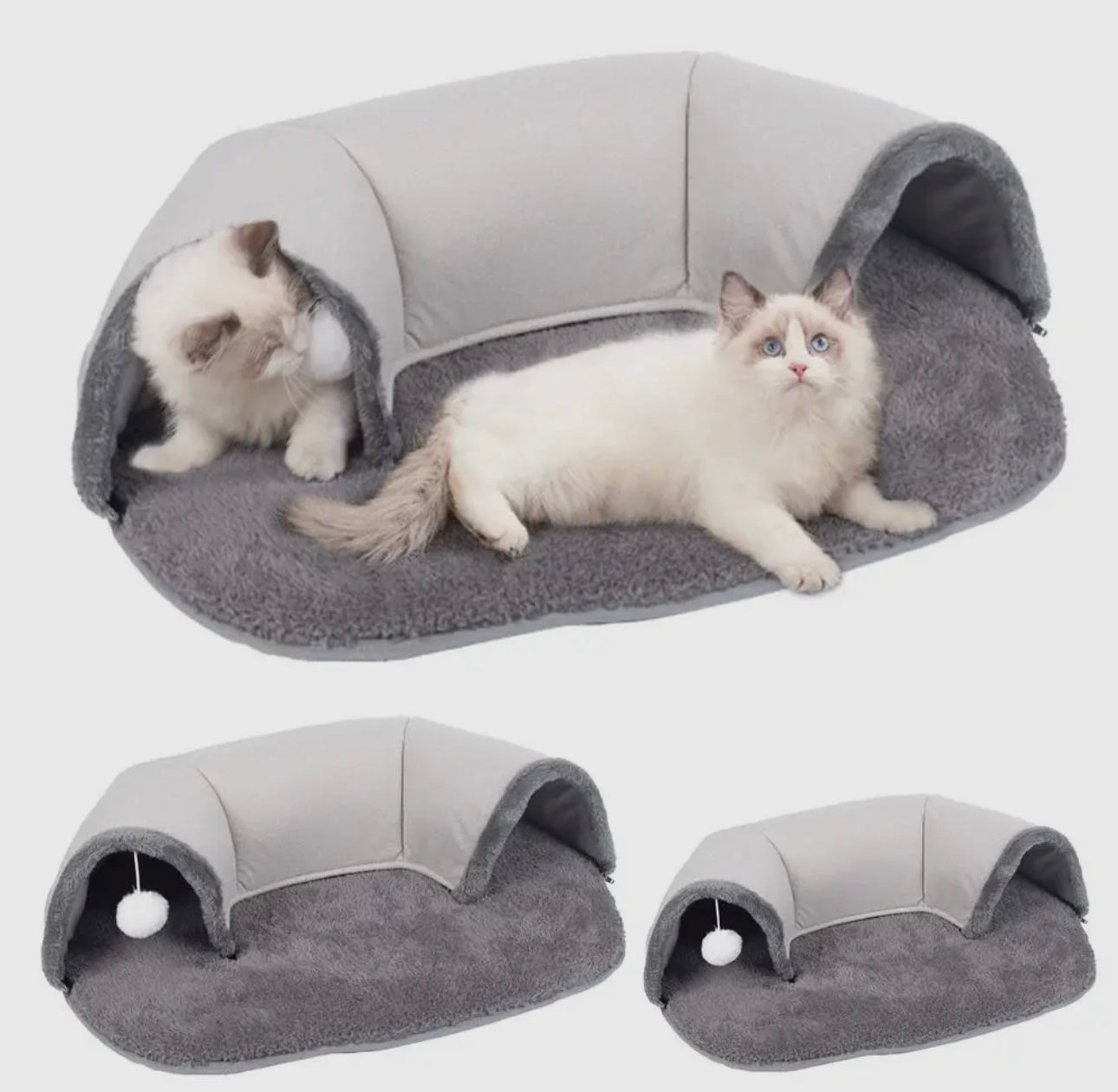 Oval Shaped Cat Interactive Play Tunnel