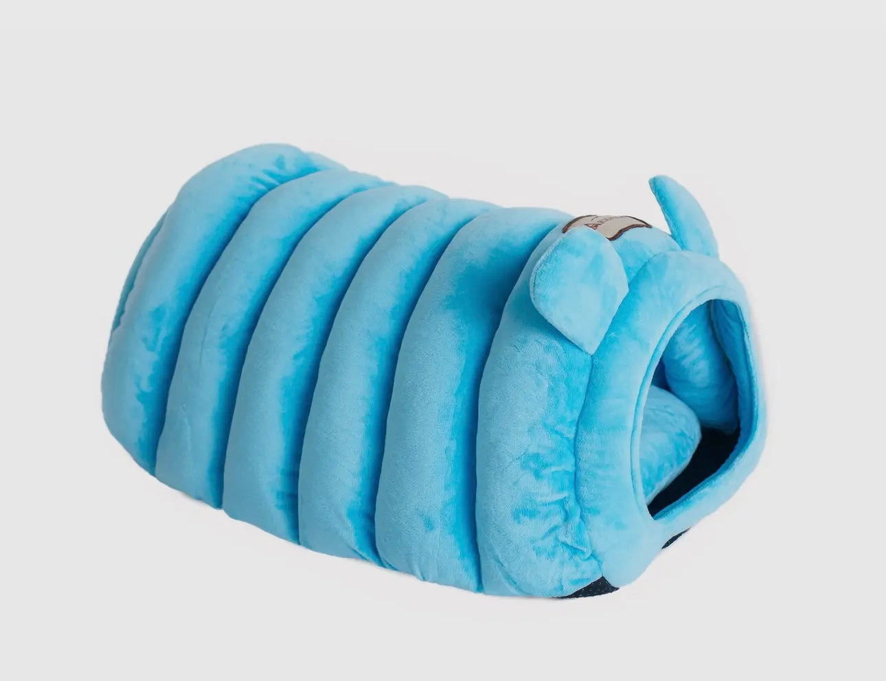 Fun Blue Worm Sleeping Tunnel Cat Dog Bed