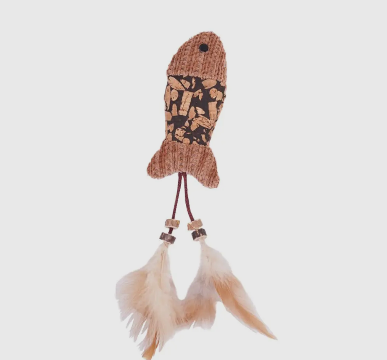 Woven Plush Feather Cat Toy