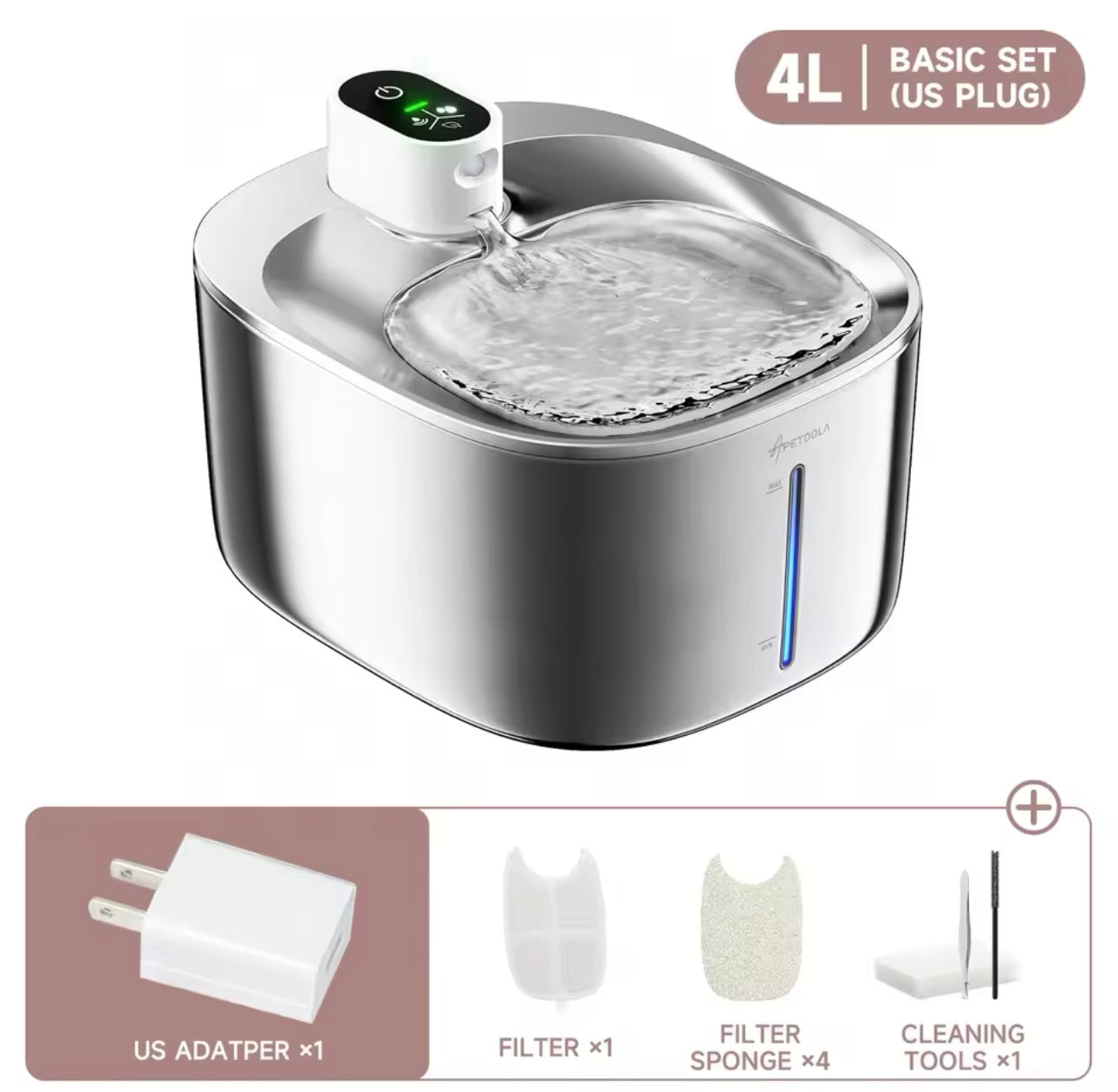 Wireless 6 Layer Filtration Ultra Quiet Drinking Fountain