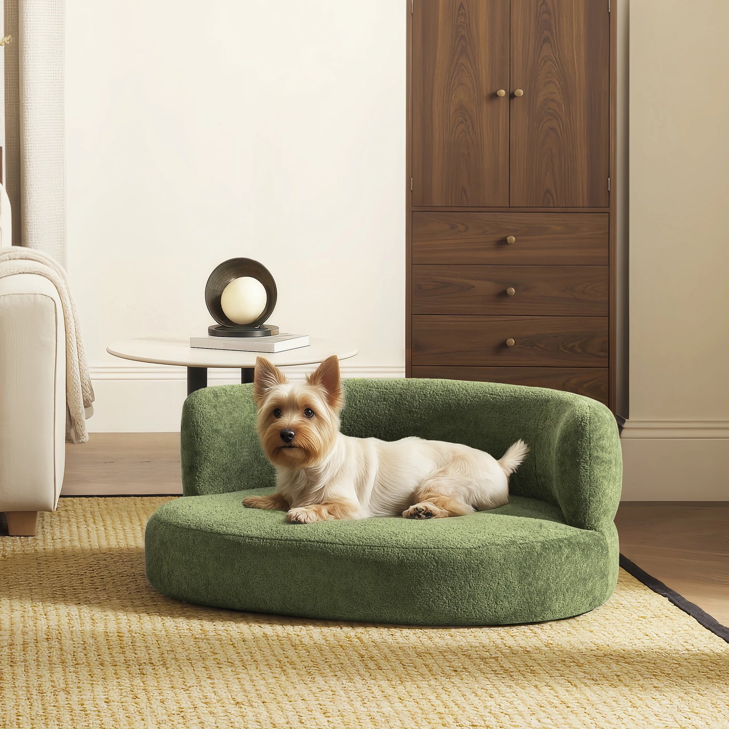 Shep 36" Curved Pet Sofa Bed, Medium