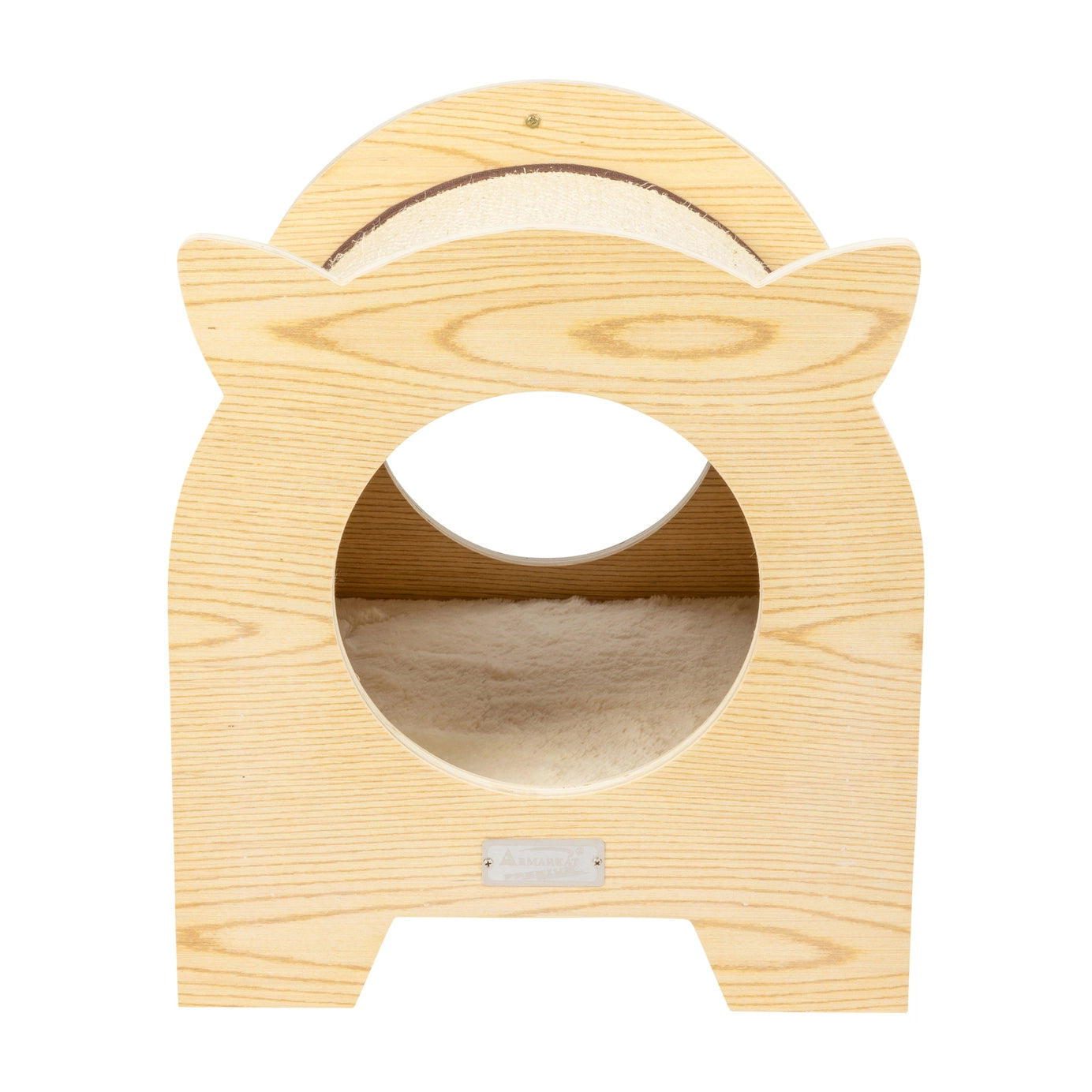 Wooden Cat Scratcher Hideaway Bed