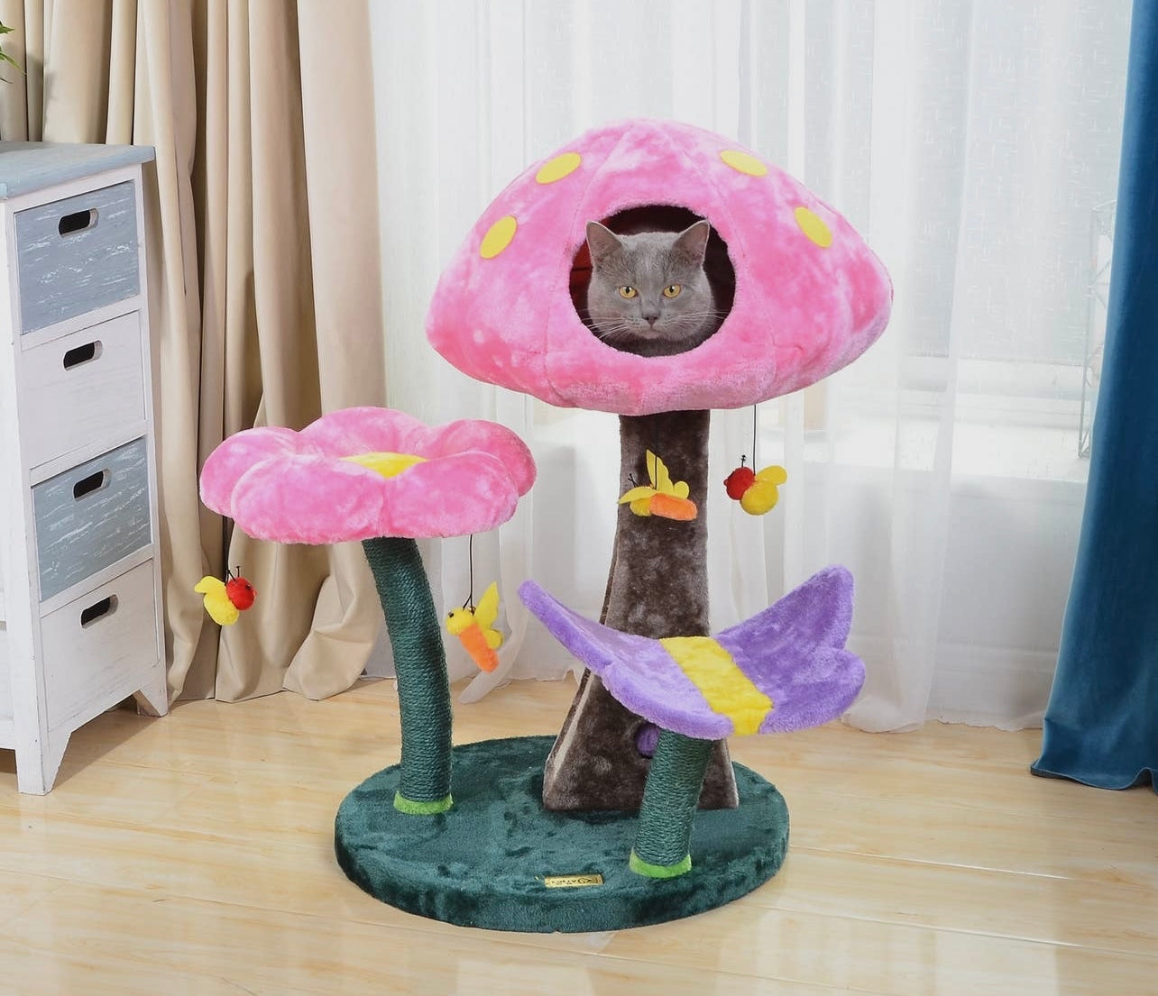 Mushroom Flower Perch Cat Tree