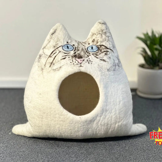 Felt Handmade Cat Shaped Cat Cave