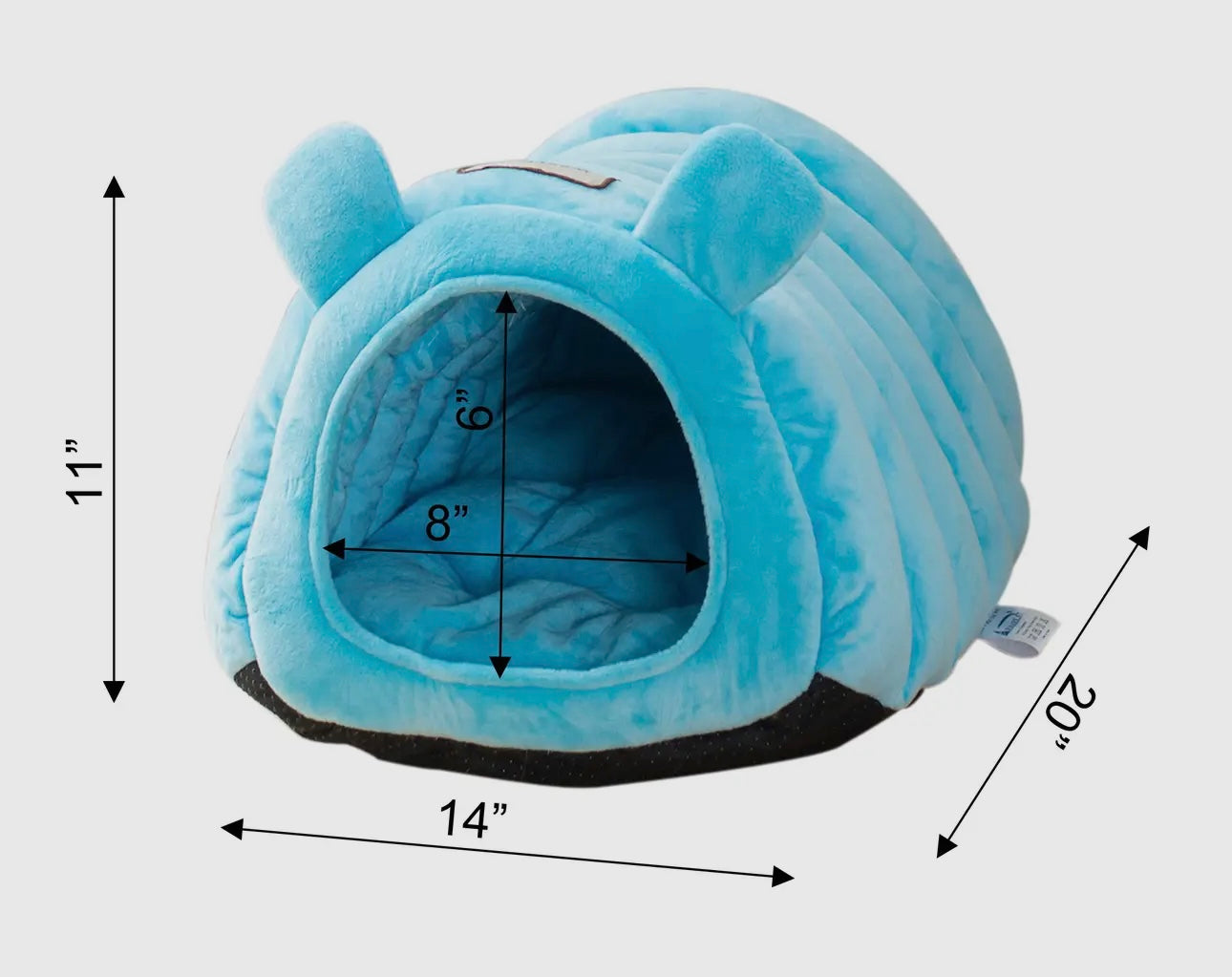 Fun Blue Worm Sleeping Tunnel Cat Dog Bed