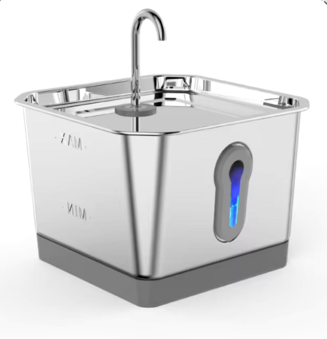 Smart Pet Stainless Steel Drinking Fountain with App