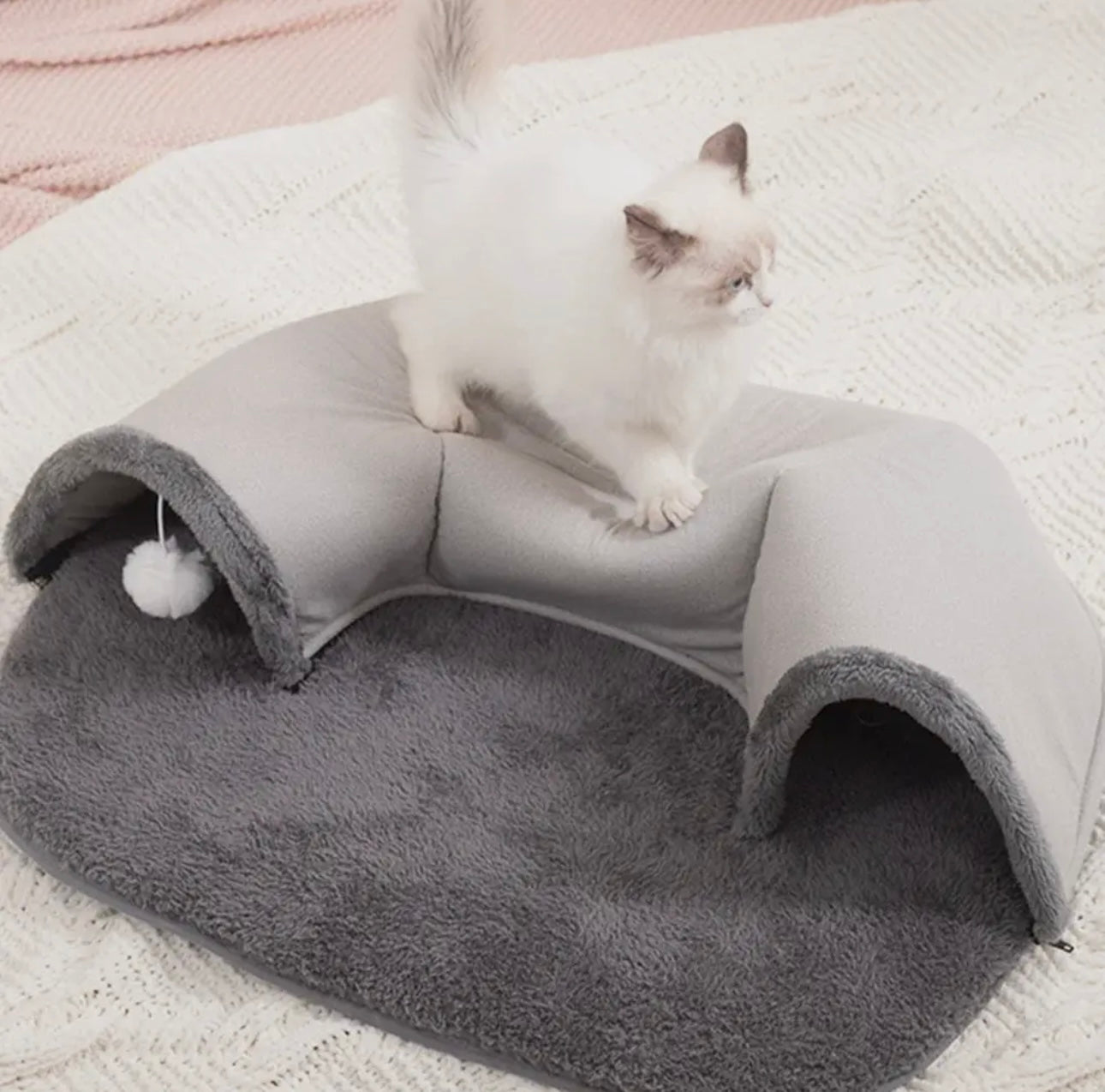 Oval Shaped Cat Interactive Play Tunnel