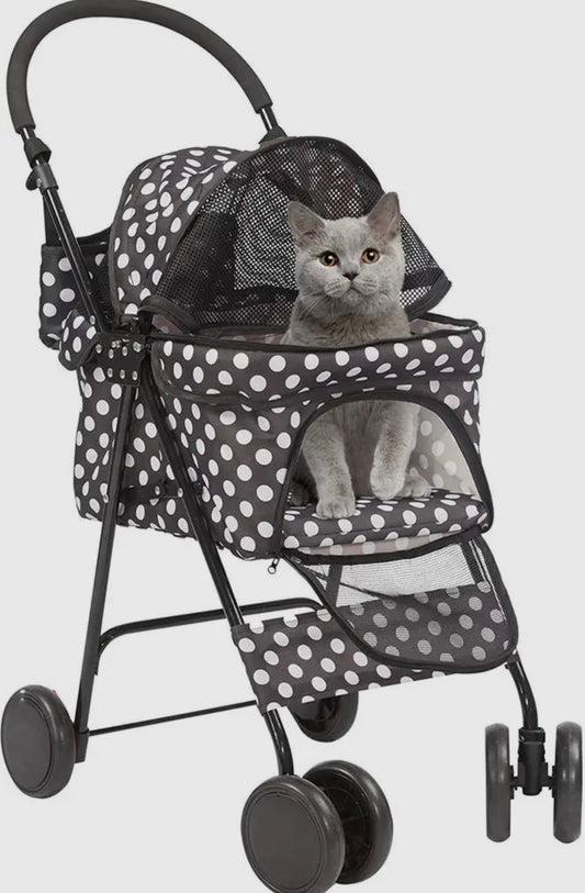 Polka Dot Pet Stroller