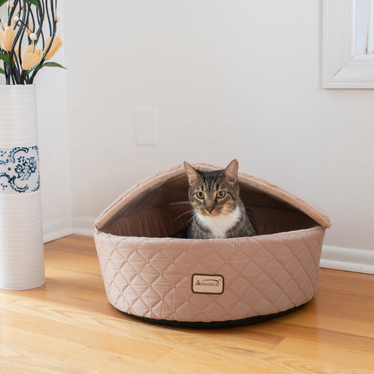 Cuddle Cave Cat Bed with Detachable Zipper Top