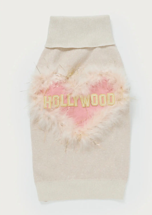 Maxbone x Hollywood Heart Feather Jumper