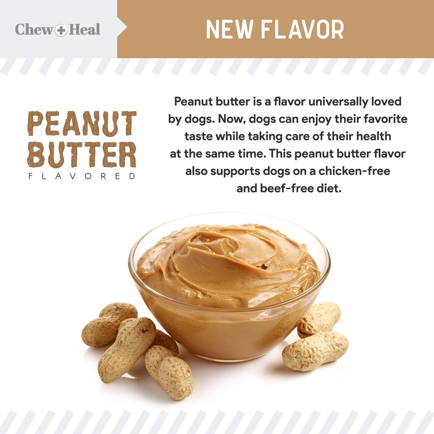 Anxiety + Stress Peanut Butter Dog Treats