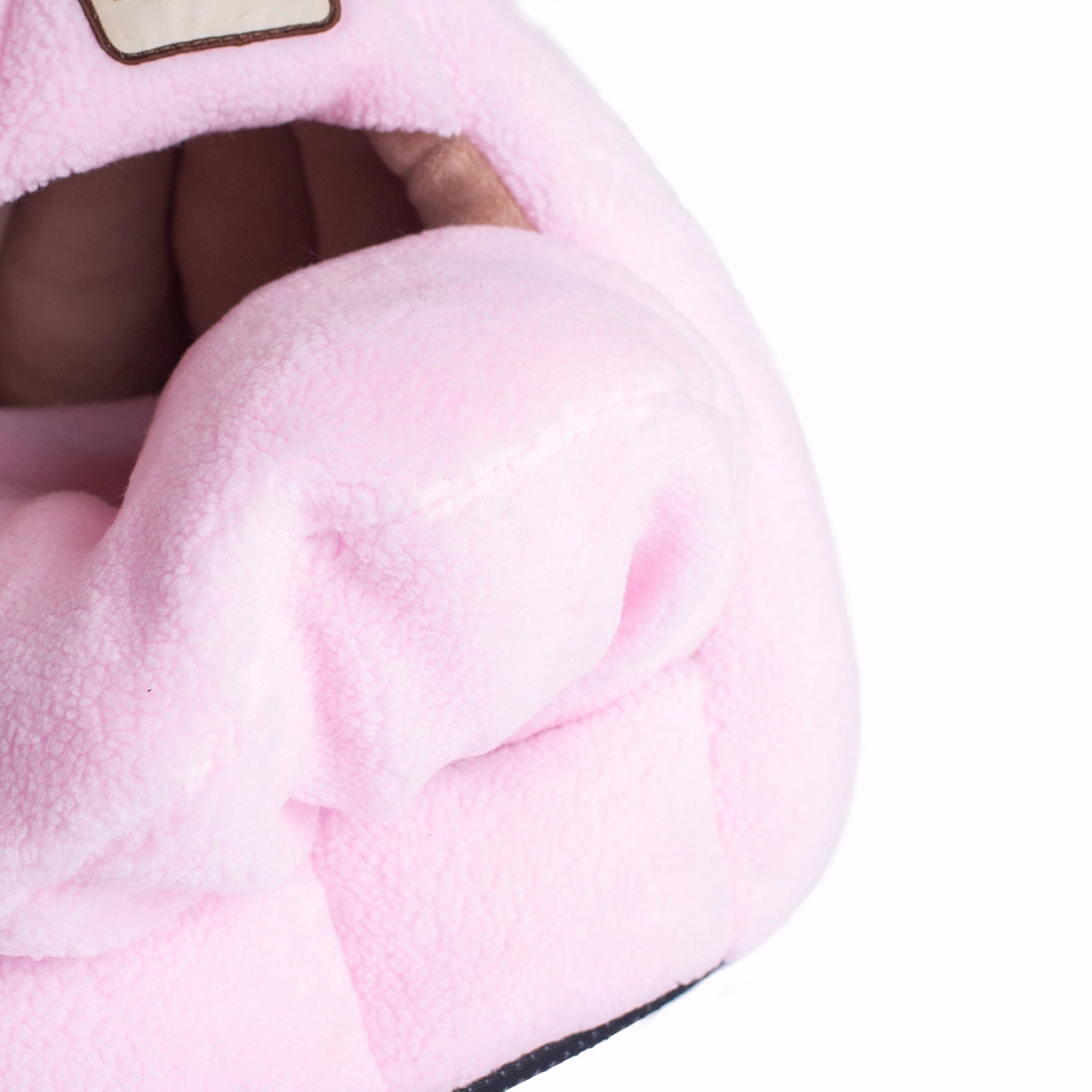 Pink Plush Gumdrop Pet Bed