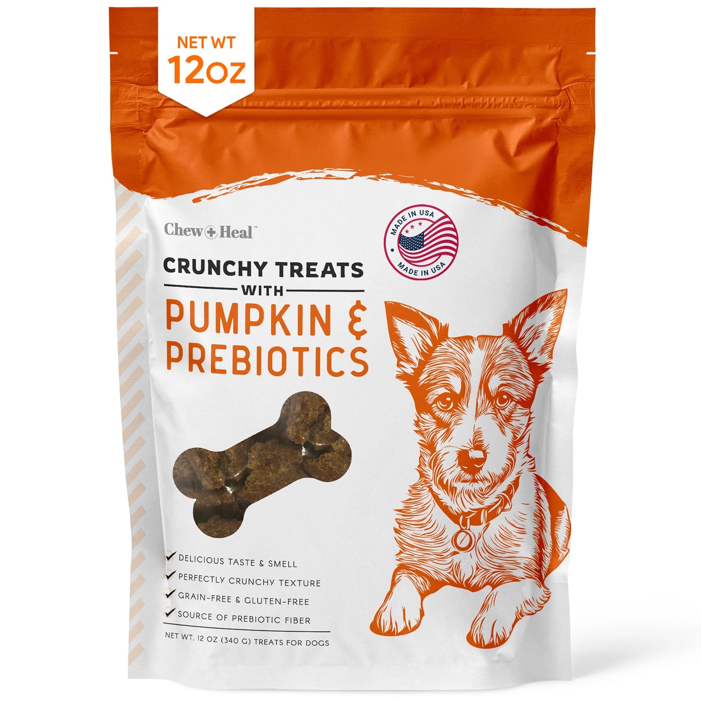Pumpkin & Probiotics Crunchy Dog Treats