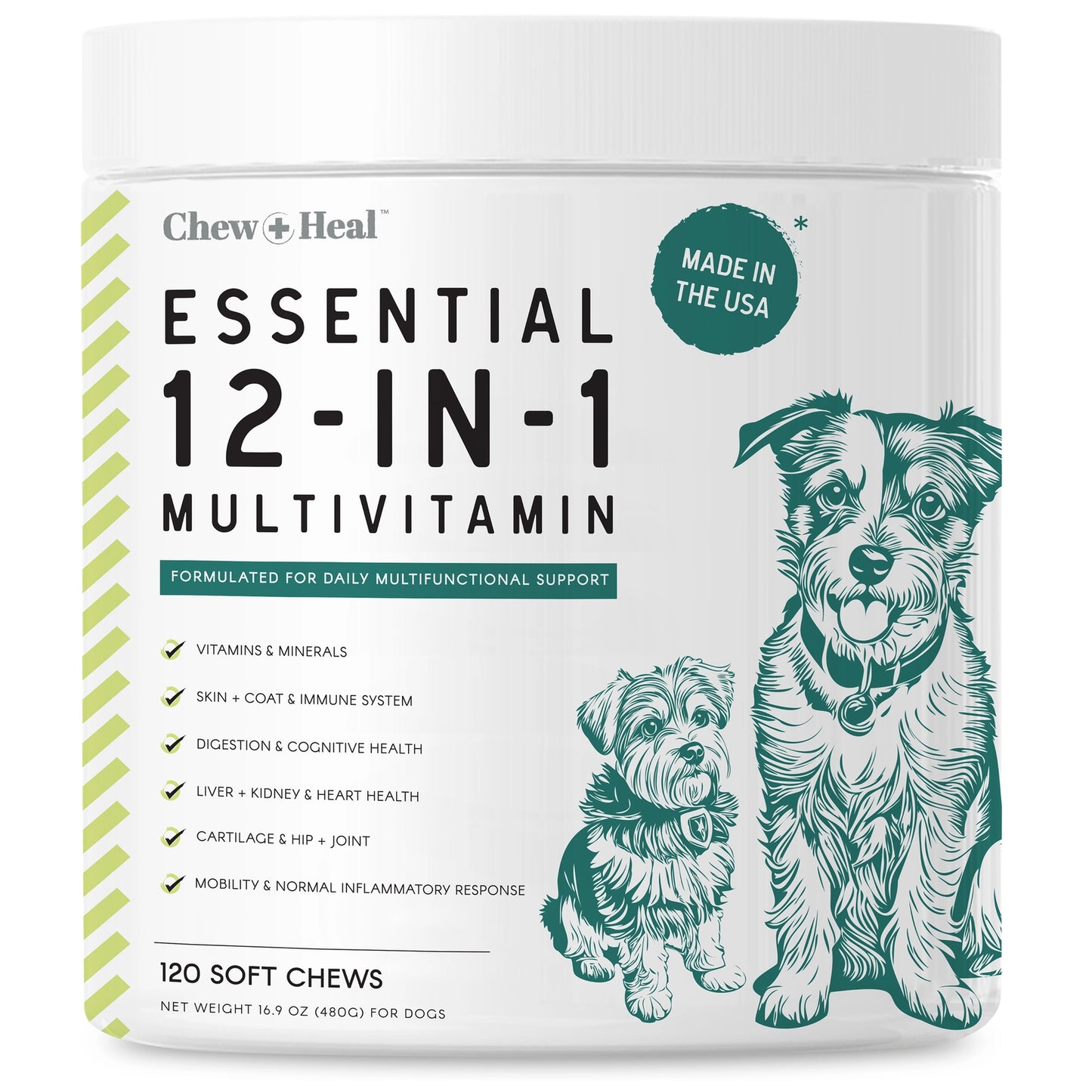 Essential 12-in-1 Multivitamin Soft Chews For Dogs