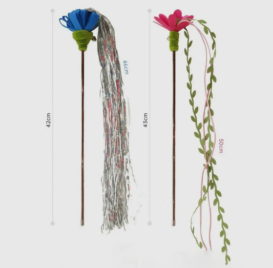 Flower Cat Teaser with Streamers