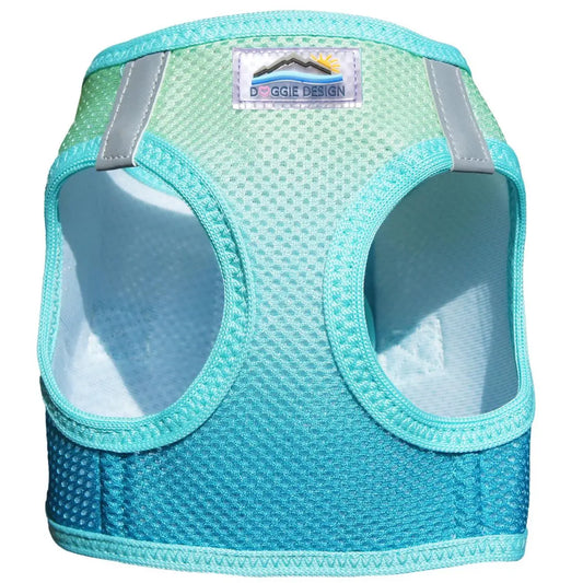 American River Ombré Aruba Blue Dog Step In Harness