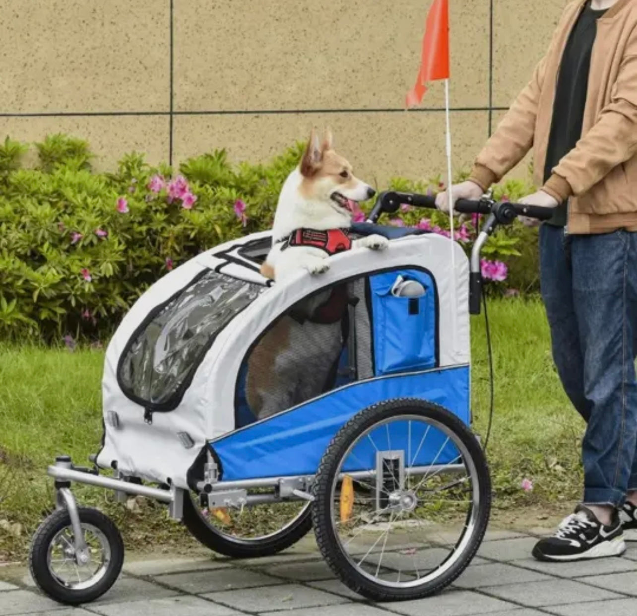 Elite II 2 in 1 Pet Bike Trailer and Stroller