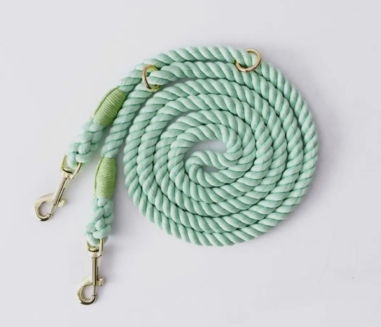 Hands free 7.5’ Cotton Rope Dog Leash
