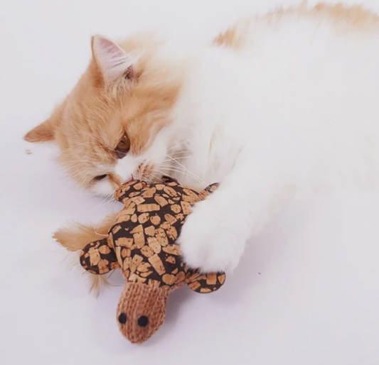 Woven Plush Feather Cat Toy