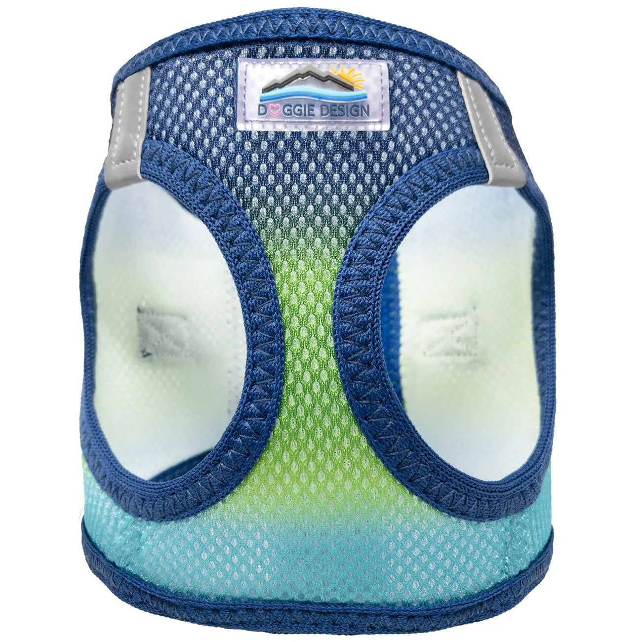 American River Blue & Green Ombré Step In Dog Harness