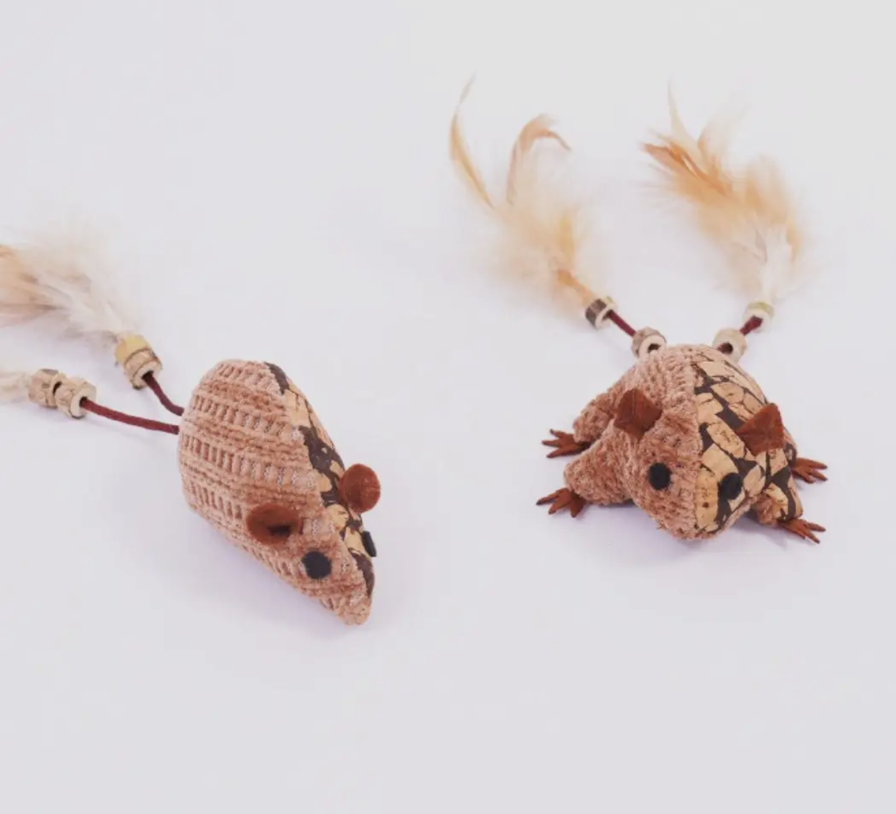 Woven Plush Feather Cat Toy