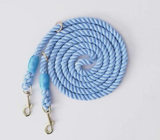 Hands free 7.5’ Cotton Rope Dog Leash
