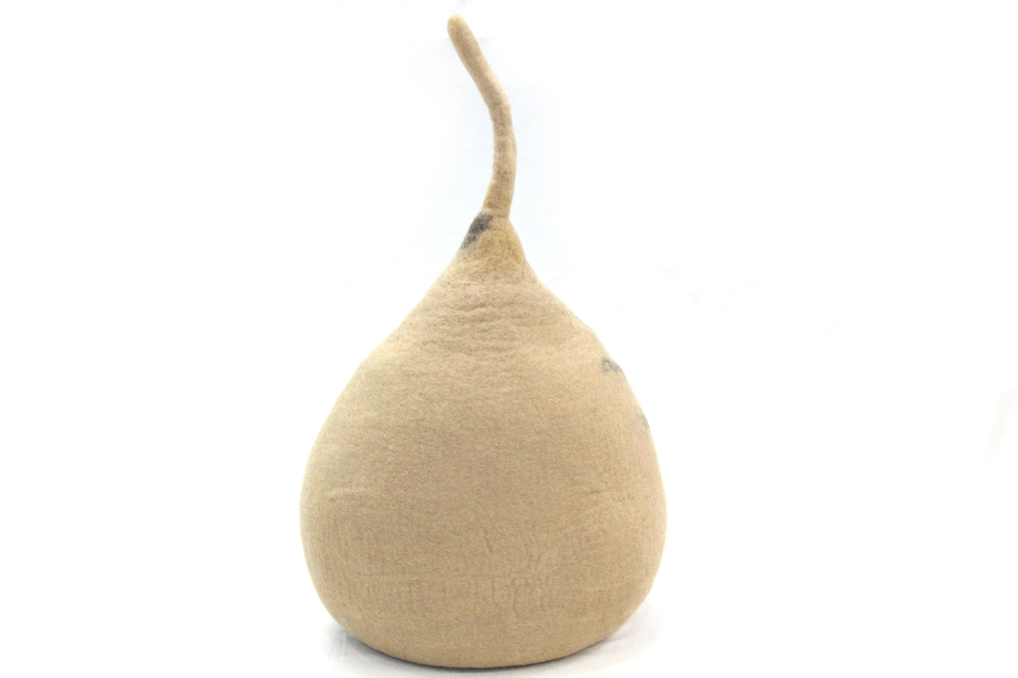Felt Handmade Ivory and Beige Ivy Design Cat Cave