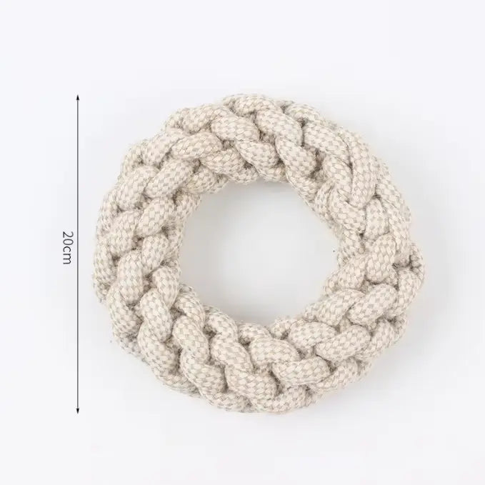 All Natural Hemp & Cotton Rope Dog Toys - Set of 9